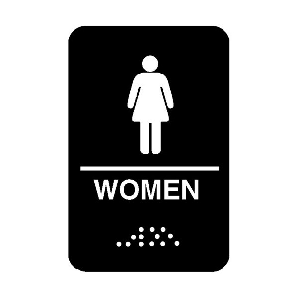 Traex Sign, Woman'S , Braille, 6X9" 5634 - main